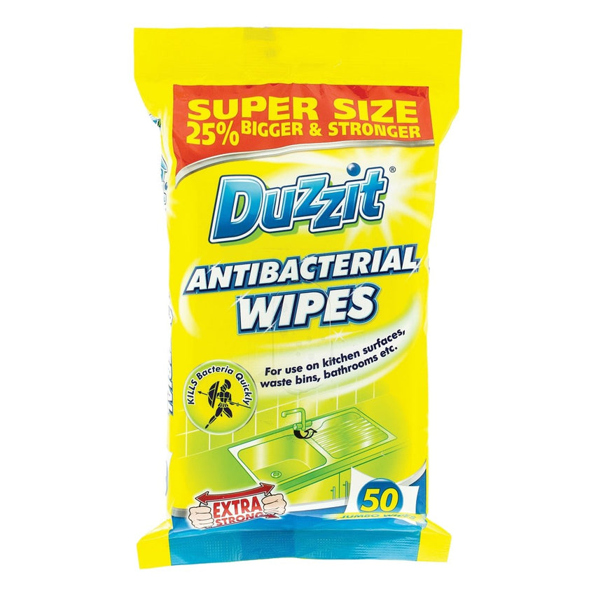 Duzzit Anti-Bacterial Wipes 50 Pack