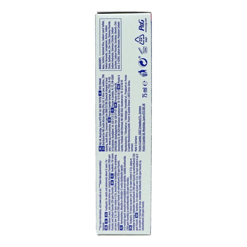 Oral B Toothpaste Pro Expert 75ml Sensitive & Gentle White - Intamarque - Wholesale 5013965951664