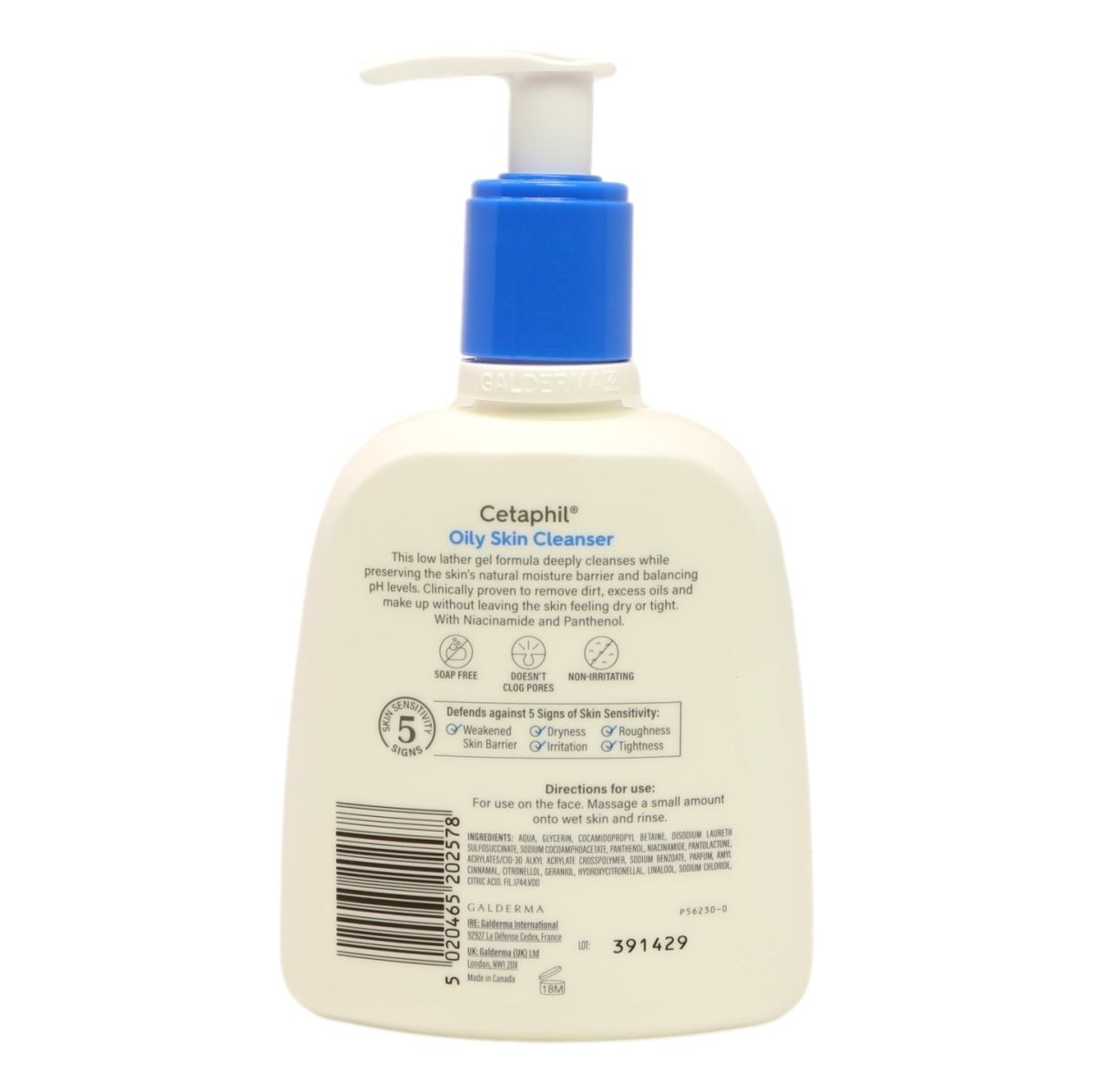 Cetaphil 236ml Oily Skin Cleanser - Intamarque - Wholesale 5020465202578