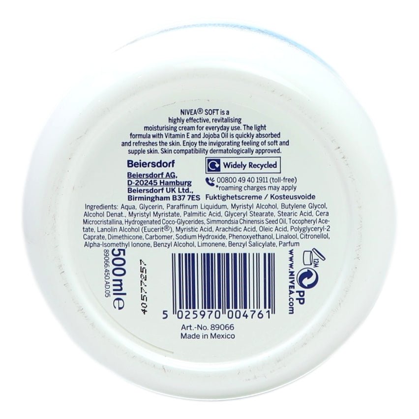 Nivea Soft Jar 500ml - Intamarque - Wholesale 5025970004761