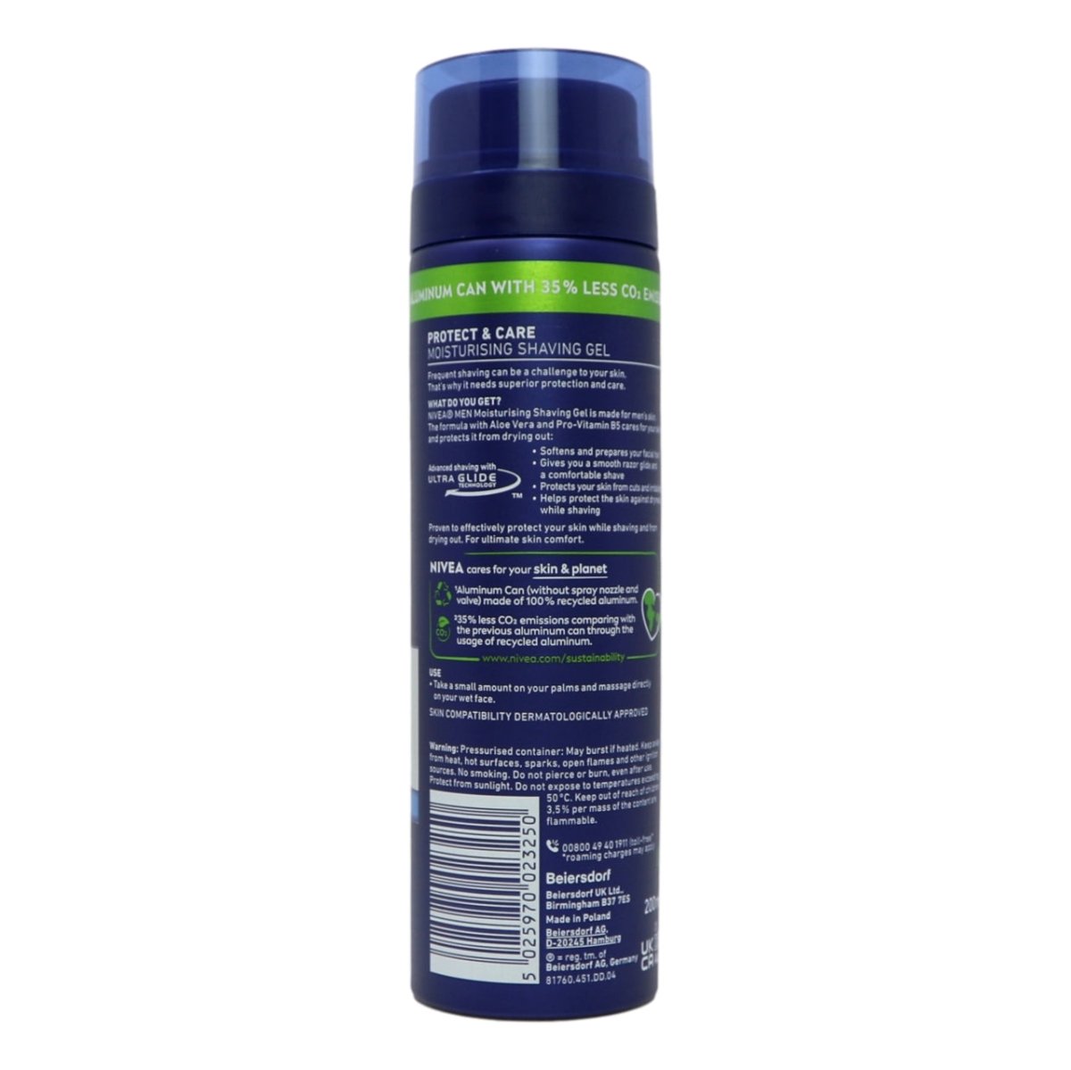 Nivea for Men Moisturising Shaving Gel 200ml - Intamarque - Wholesale 5025970023250