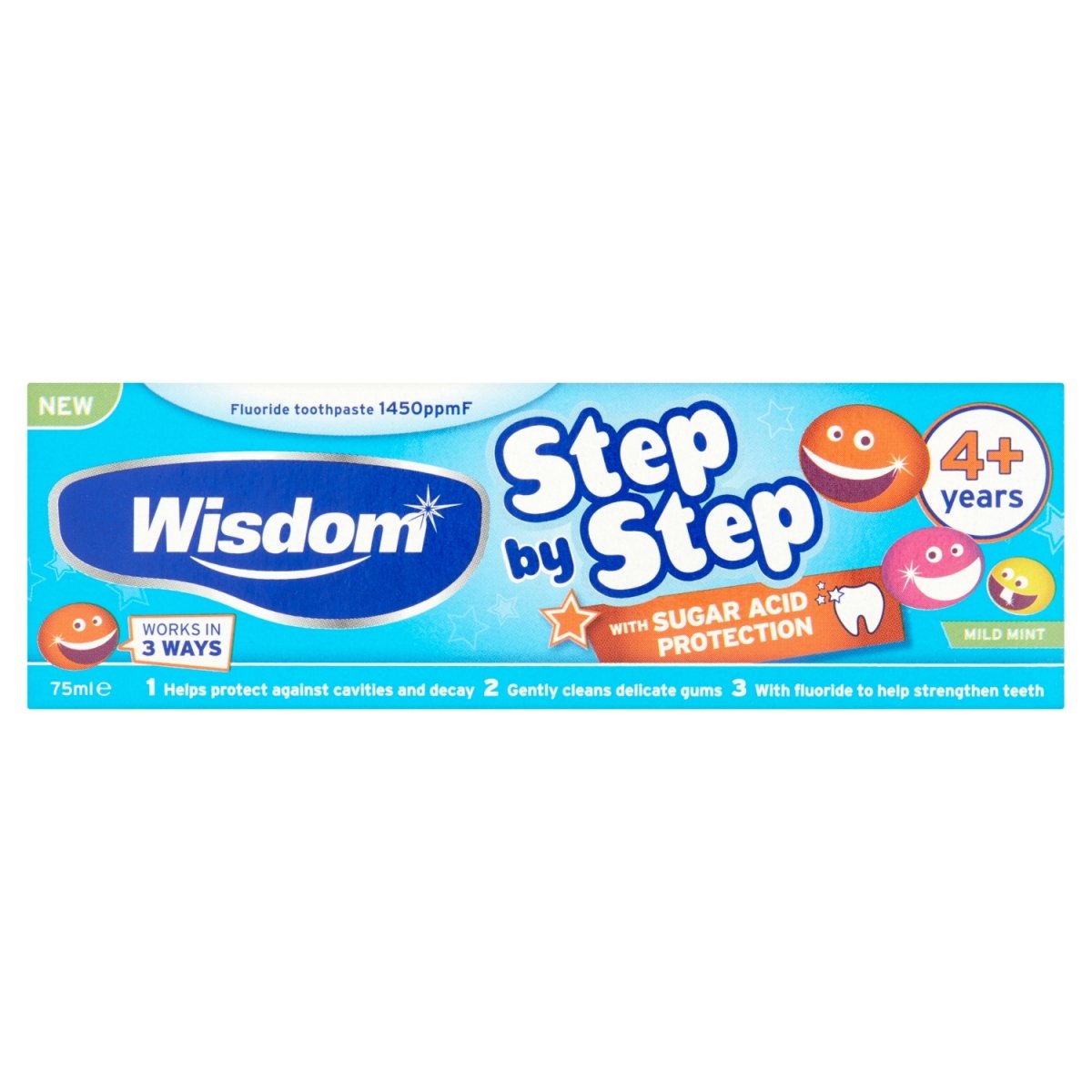 Wisdom Step by Step 4+ Toothpaste 75ml