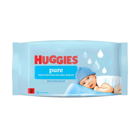 Huggies Baby Wipes 56s Pure