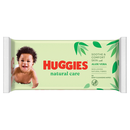 Huggies Baby Wipes 56s Natural Care.