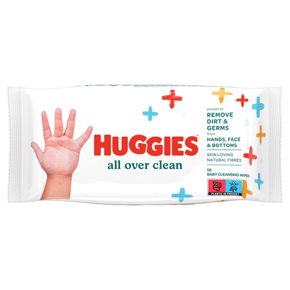 Huggies Baby Wipes 56s All Over Clean