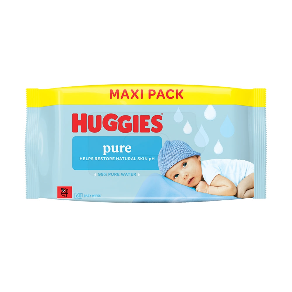 Huggies PF Baby Wipes 60s
