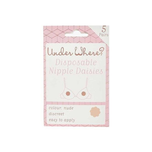 Under Where? Disposable Nipple daisies - Nude