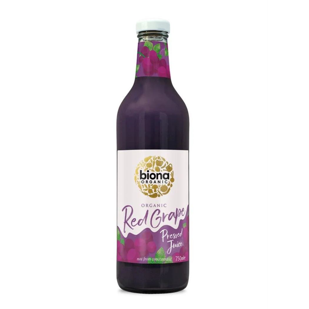 Biona Red Grape Juice - Pressed - Organic