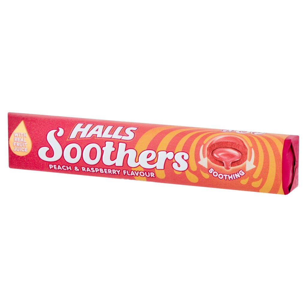Halls Soothers 45g Peach & Raspberry