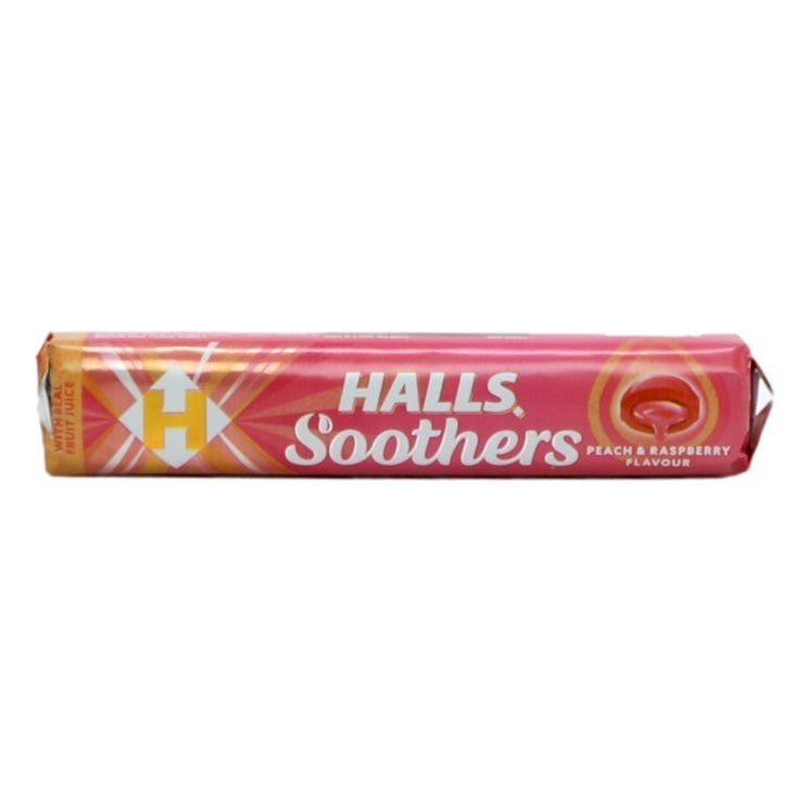Halls Soothers 45g Peach & Raspberry