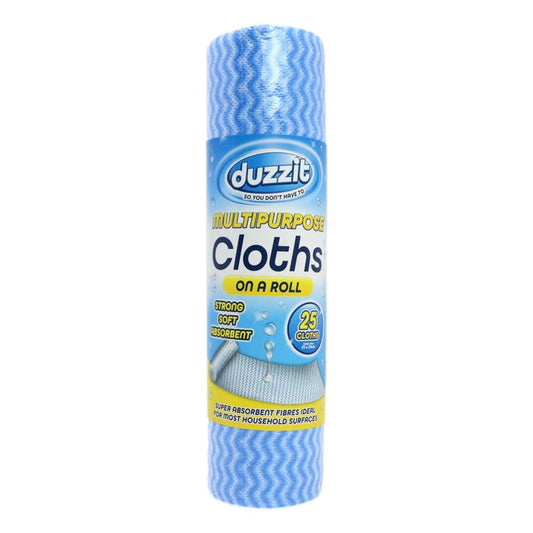 Duzzit Multipurpose Cloths On Roll 25pk