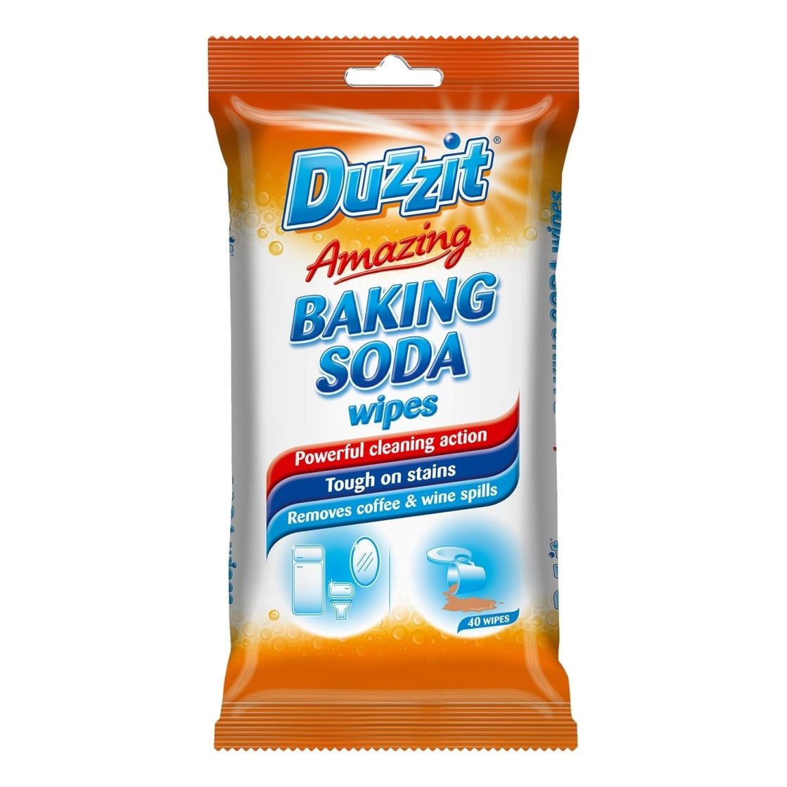 Duzzit Amazing Baking Soda Wipes 40 Pack