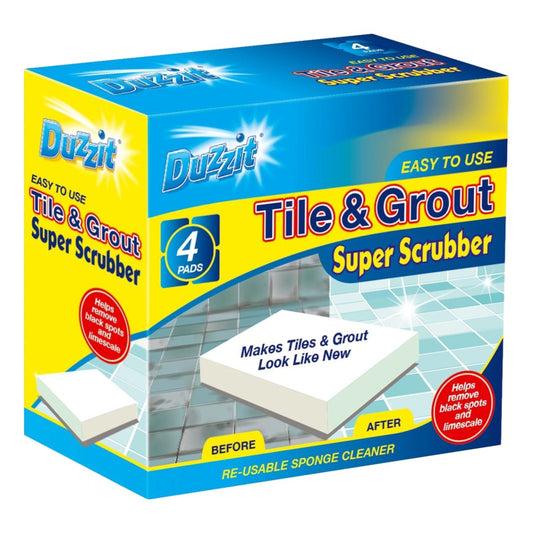 Duzzit Tile & Grout Scrubber 4pk