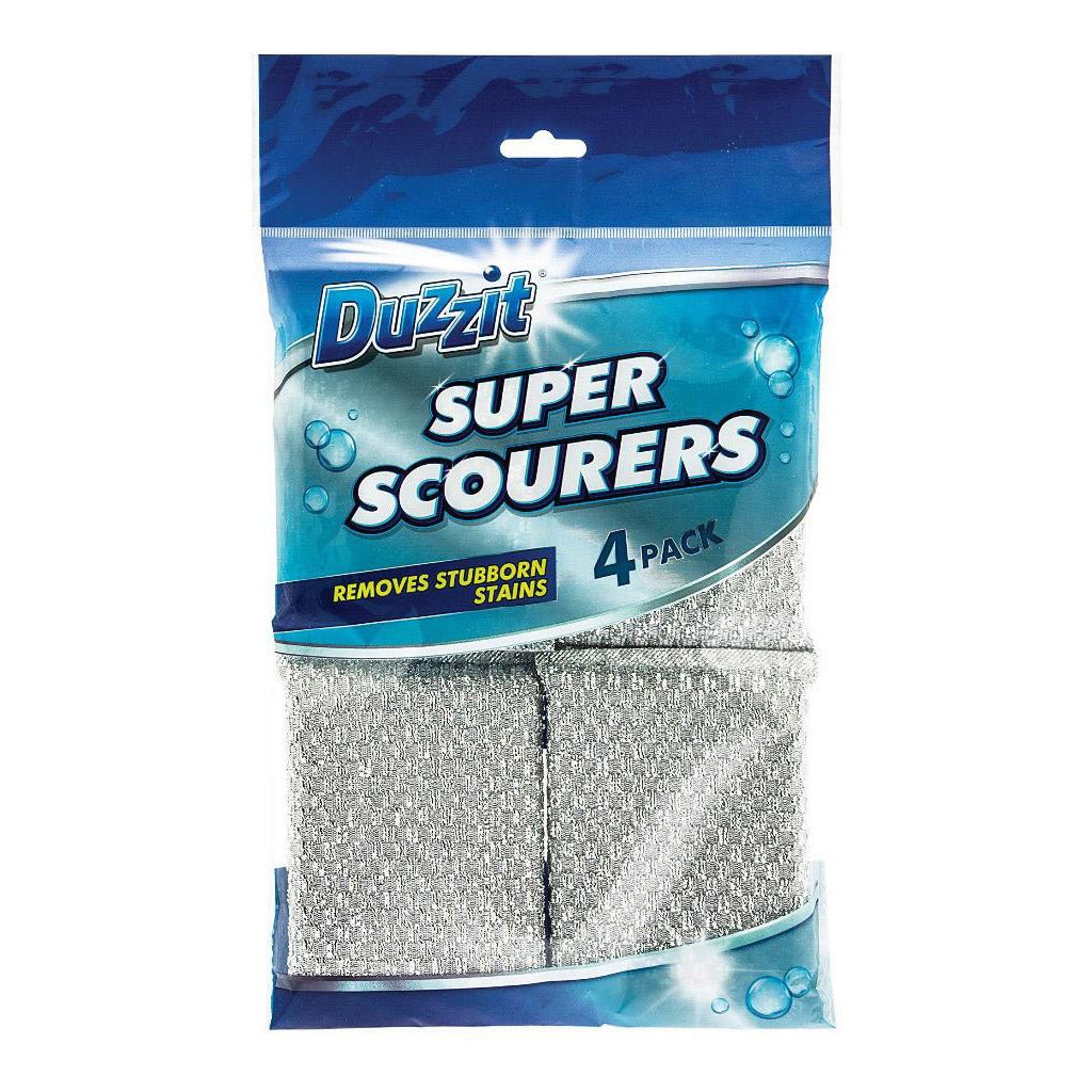 Duzzit Scouring Pad 4Pk - Intamarque - Wholesale 5053249011684