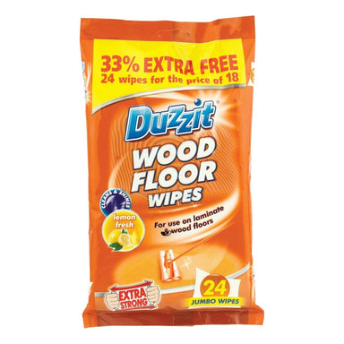 Duzzit Wood Floor Wipes 24Pk - Intamarque - Wholesale 5053249206868