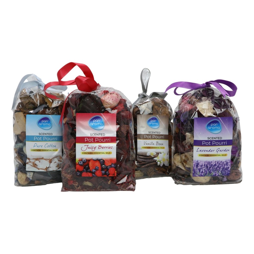 Pan Aroma Pot Pourri Assorted 180G - 4 Fragrances - Intamarque - Wholesale 5053249226552