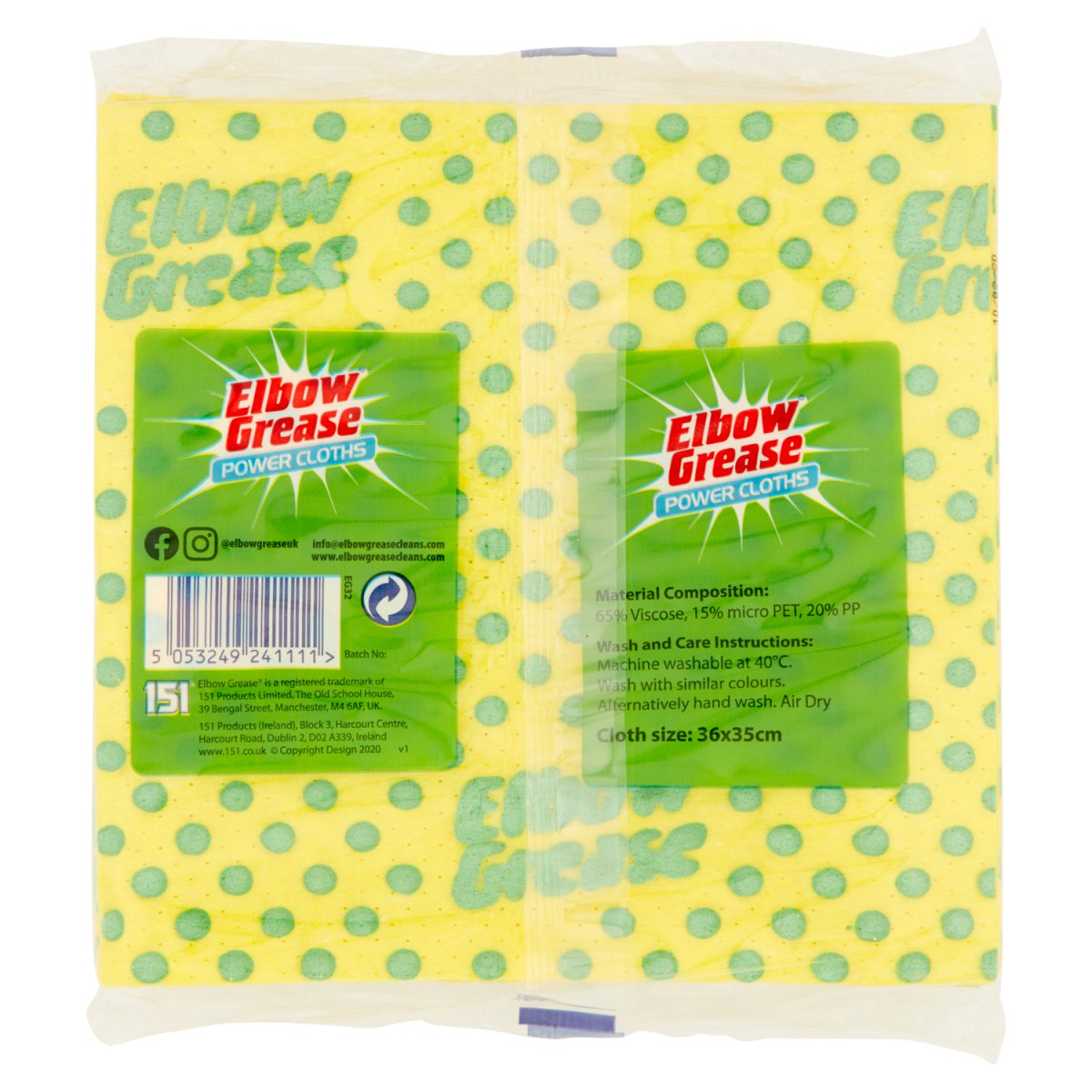 Elbow Grease Supersize Cloth 3Pk - Intamarque - Wholesale 5053249241111