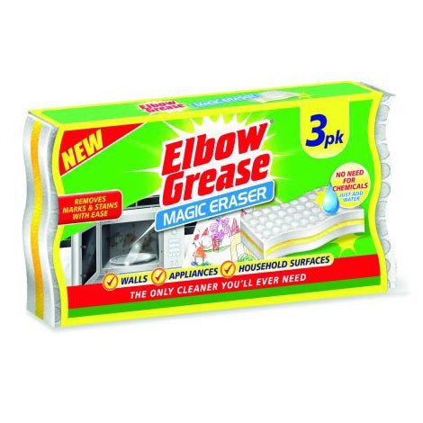 Elbow Grease Sponge Eraser 3Pk