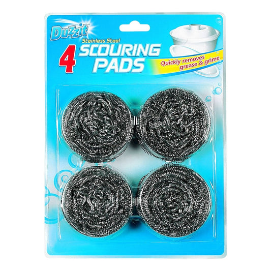 Duzzit S/Steel Scouring Pads 4pk