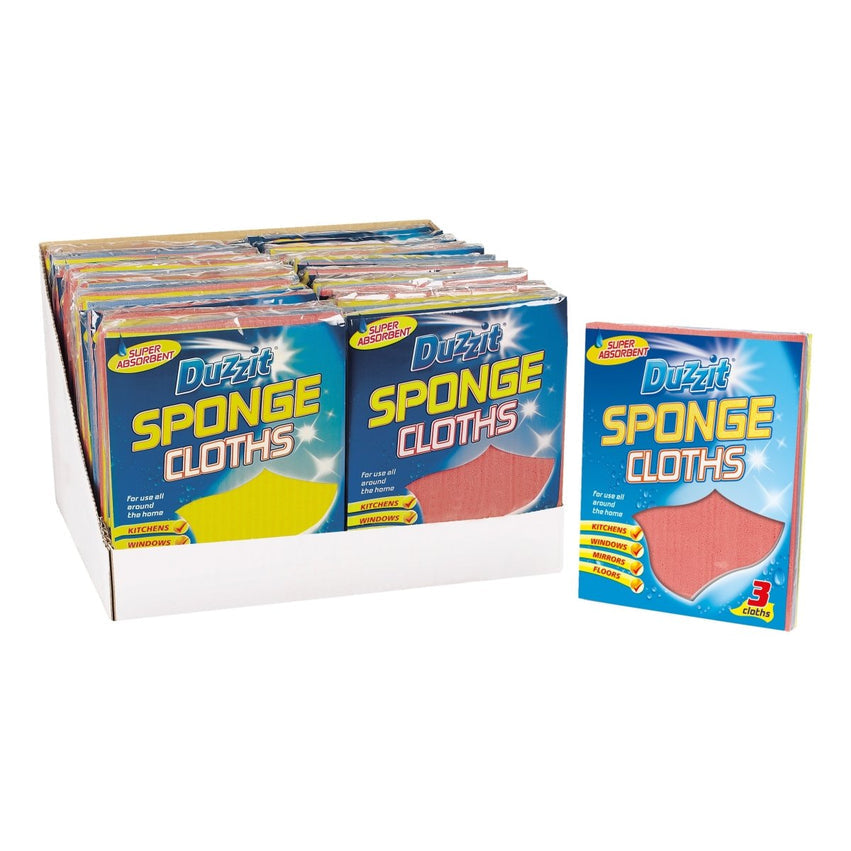 Duzzit Sponge Cloths 3pk