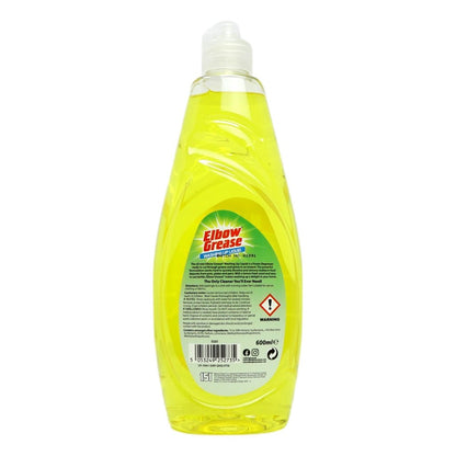 Elbow Grease Washing Up Liquid 600ml Lemon