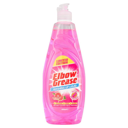 Elbow Grease Washing Up Liquid 600ml Pink