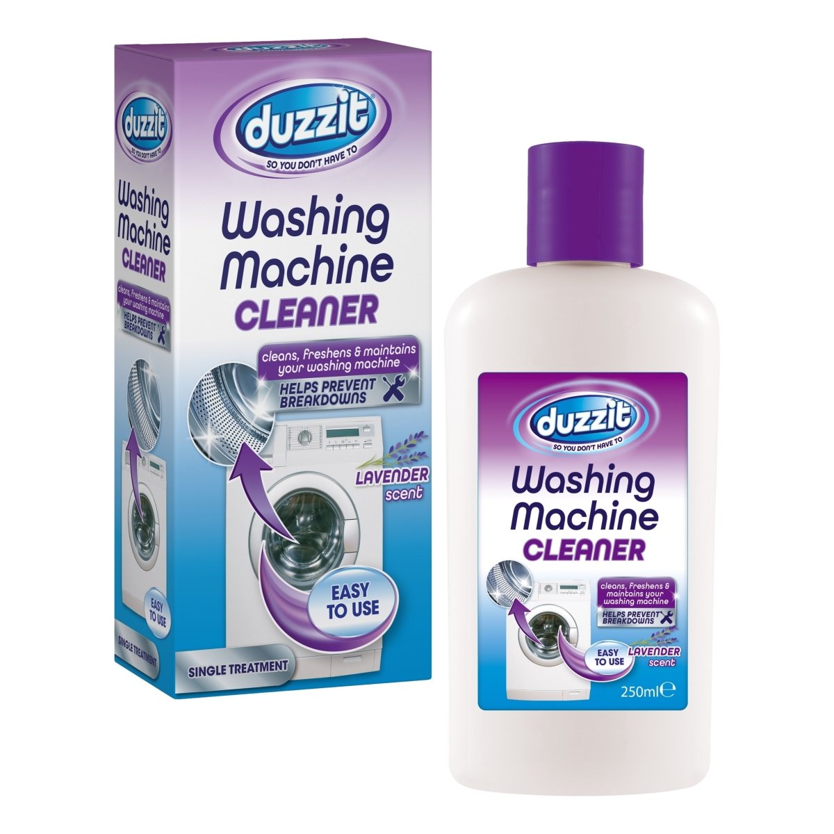 Duzzit Washing Machine Cleaner Lavender 250Ml - Intamarque - Wholesale 5053249254654