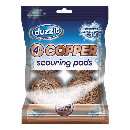 Duzzit Copper Scouring Pads 4 Pack