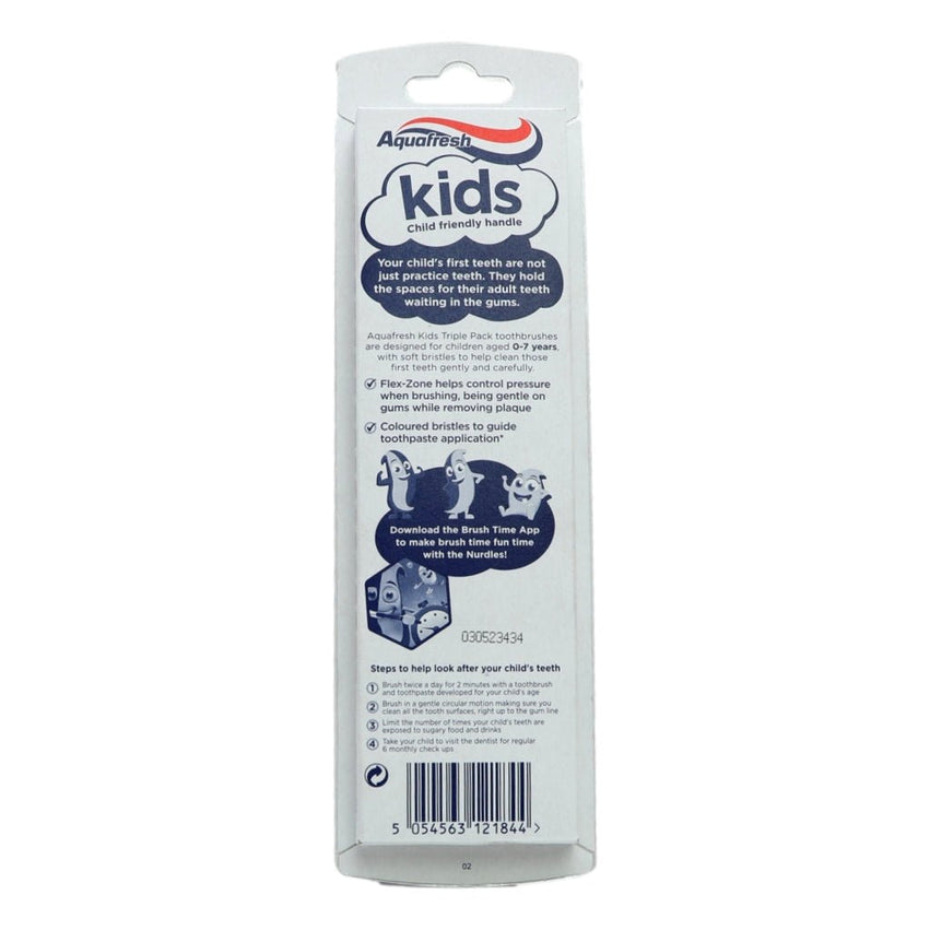 Aquafresh Kids Soft Bristles Toothbrush 3pk