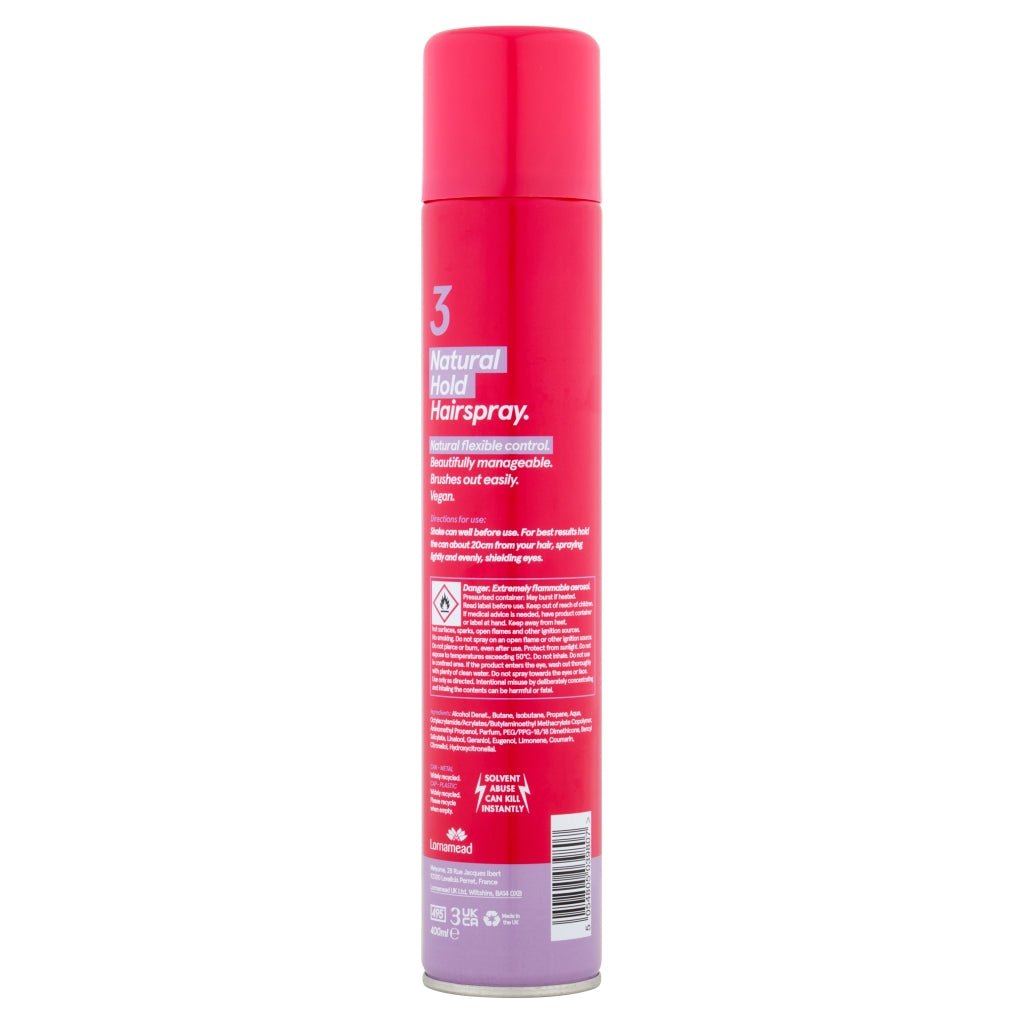 Bristow Natural Hairspray 400ml