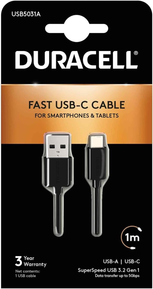 Duracell Sync & Charge Usb 3.0 Cable 1m (Usb5031a)