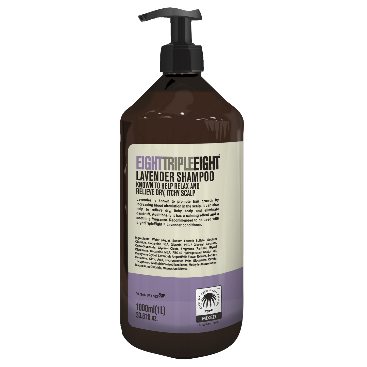 Eight Triple Eight Shampoo 1 Litre Lavender