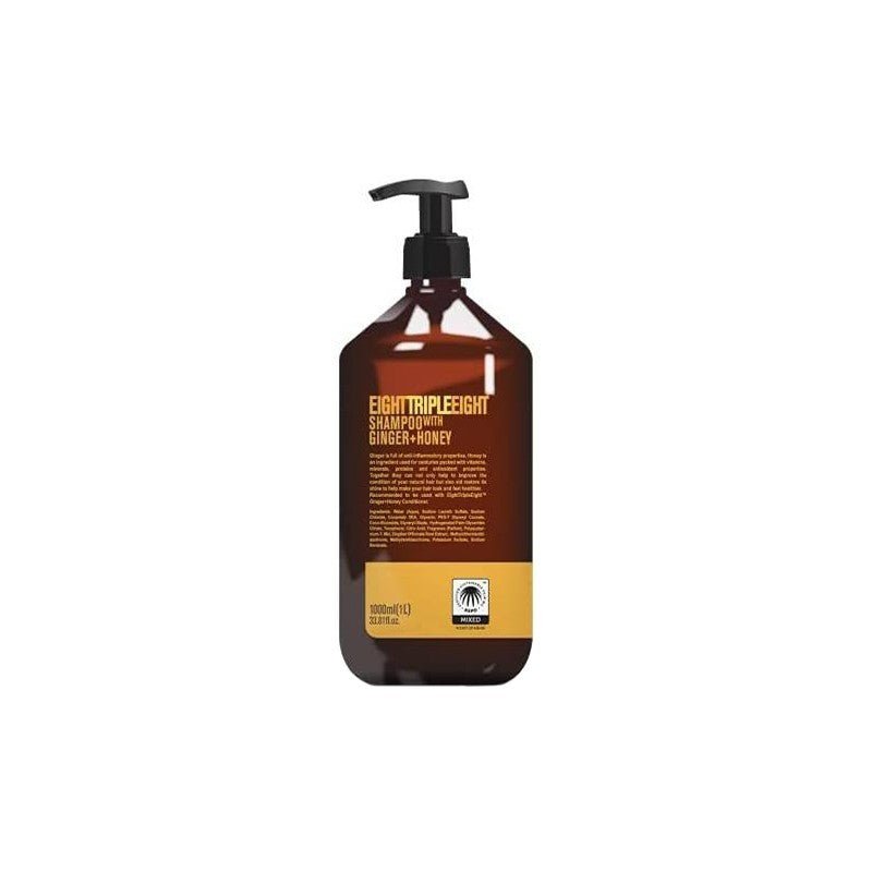 Eight Triple Eight Shampoo 1 Litre Ginger & Honey