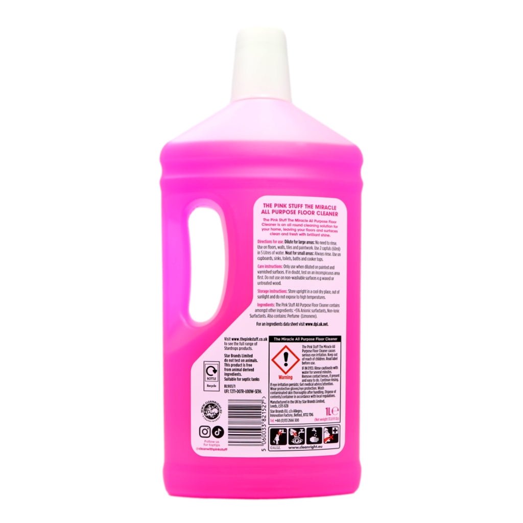 Pink Stuff 1Ltr All Purpose Floor Cleaner