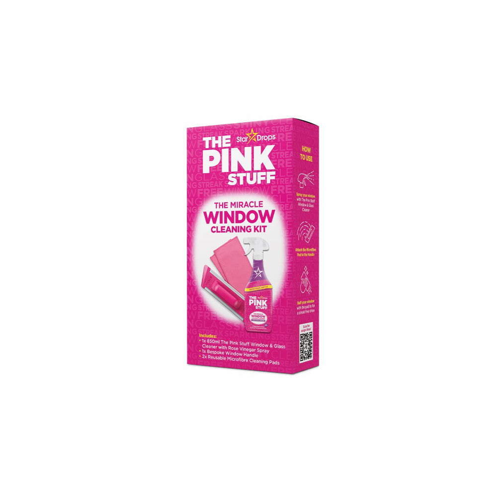 Buy Pink Stuff Window Cleaning Kit - Handle, 2 x cleaning pads, 850ml Window Spray online at Intamarque Wholesale – Trusted FMCG distributor