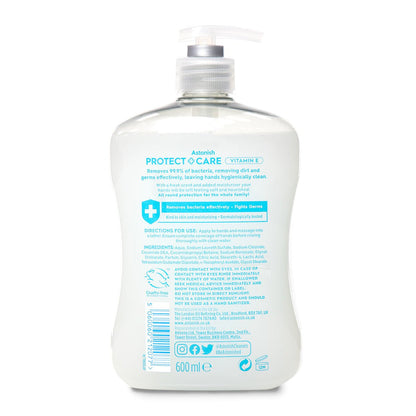 Astonish Protect and Care Handwash 600ml Vitamin E UK ONLY