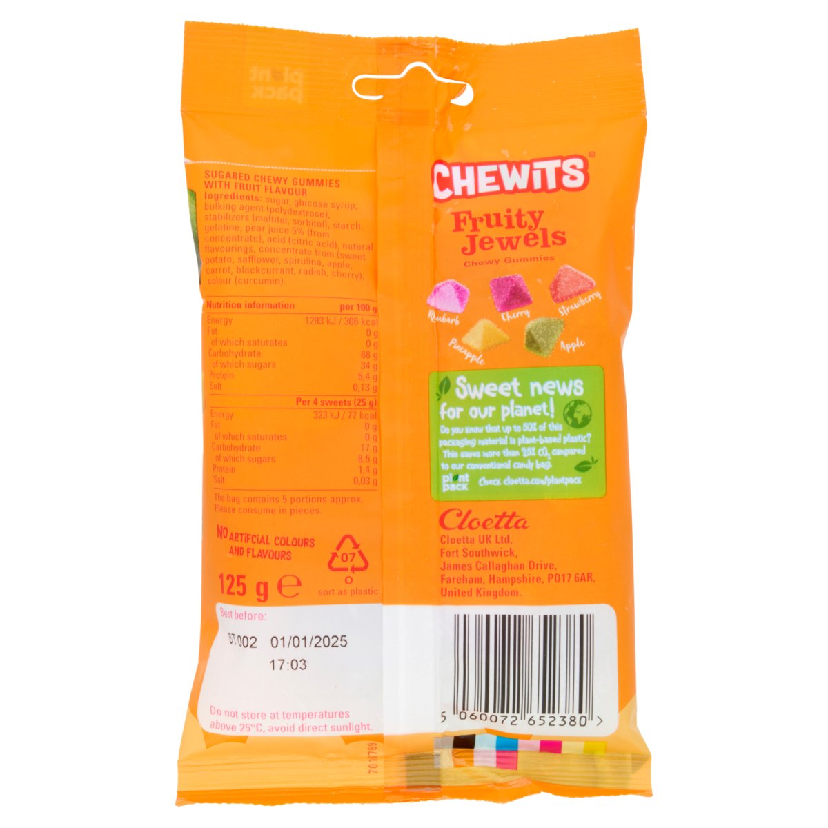 Chewits Fruity Jewels 125g