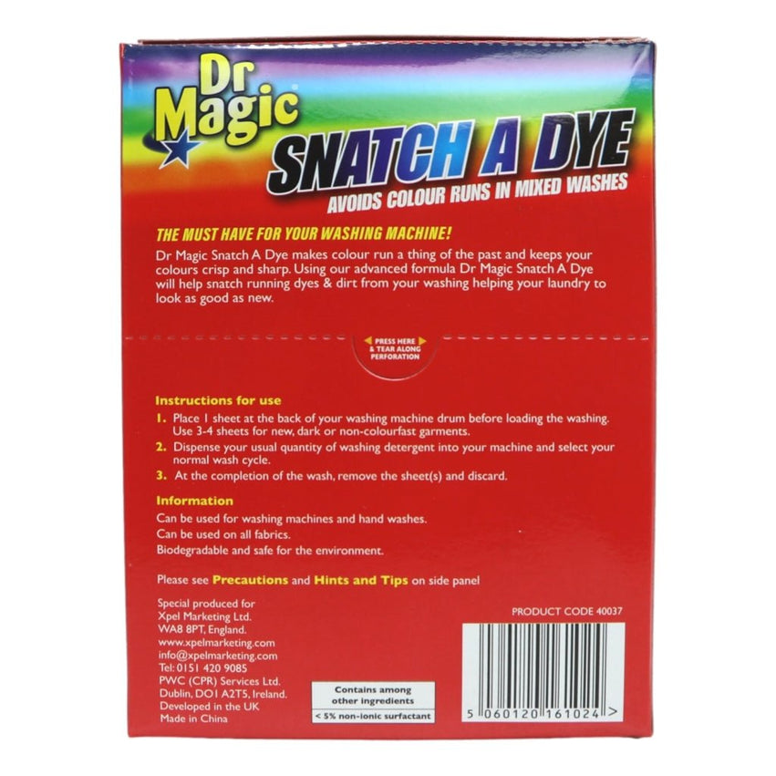 Dr Magic Snatch A Dye Colour Catcher 20s