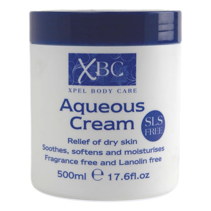 XBC Aqueous Cream Jar 500ml SLS Free