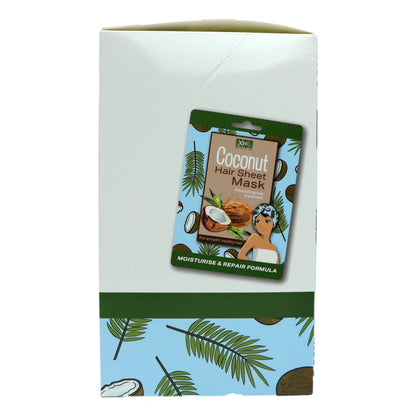 XHC Hair Mask Sheets - Coconut - Mixed case (12 Banana & 12 Coconut)