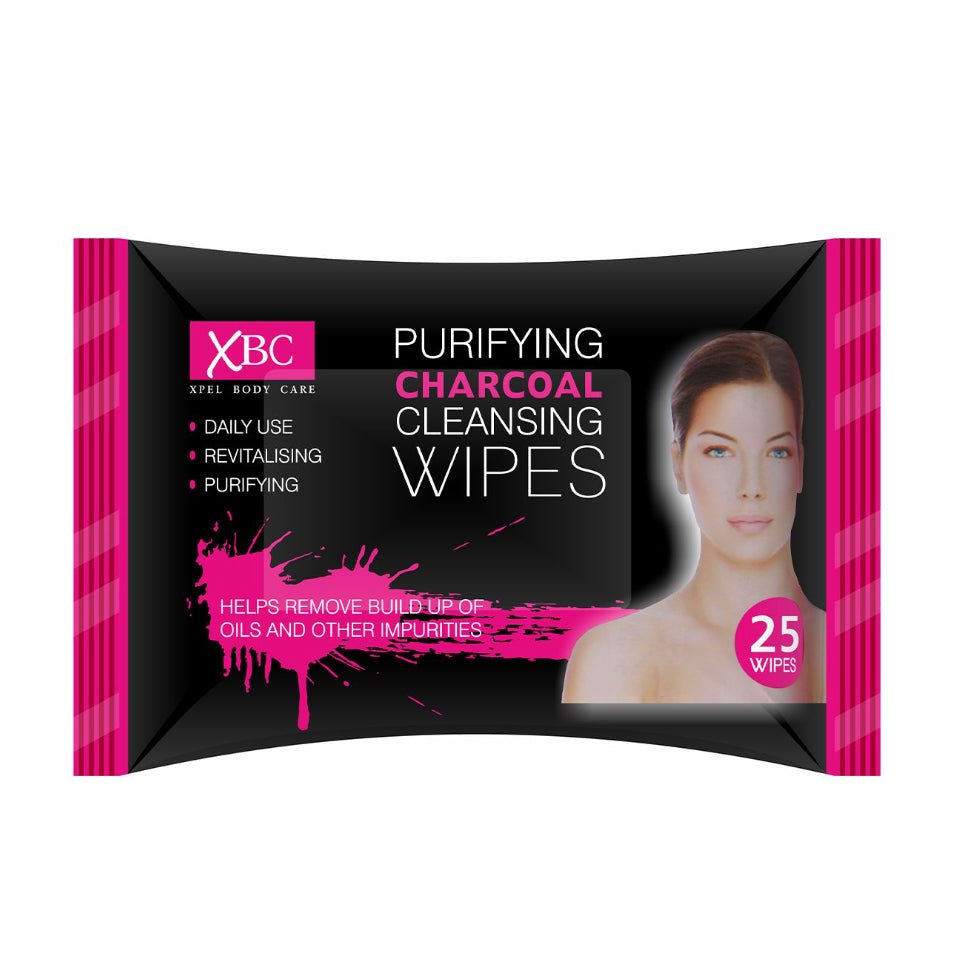 Xpel Charcoal Facial Wipes Twin