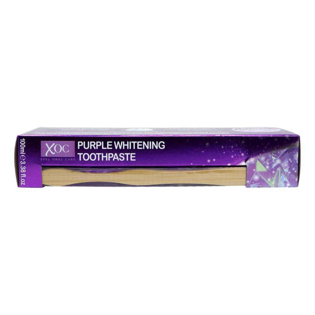 XOC Purple Toothpaste 100ml + Toothbrush - Intamarque - Wholesale 5060120177292