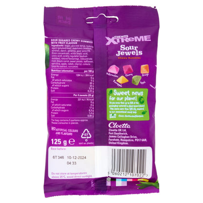 Chewits Xtreme Sour Jewels 125g