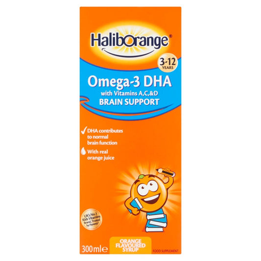 Buy Haliborange Omega-3 Orange Syrup online at Intamarque Wholesale – Trusted FMCG distributor