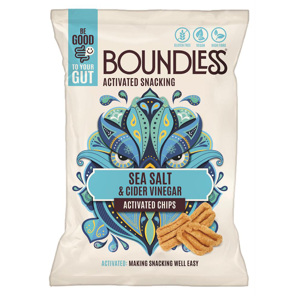 Sea Salt & Cider Vinegar Chips Sharing Bag 80g