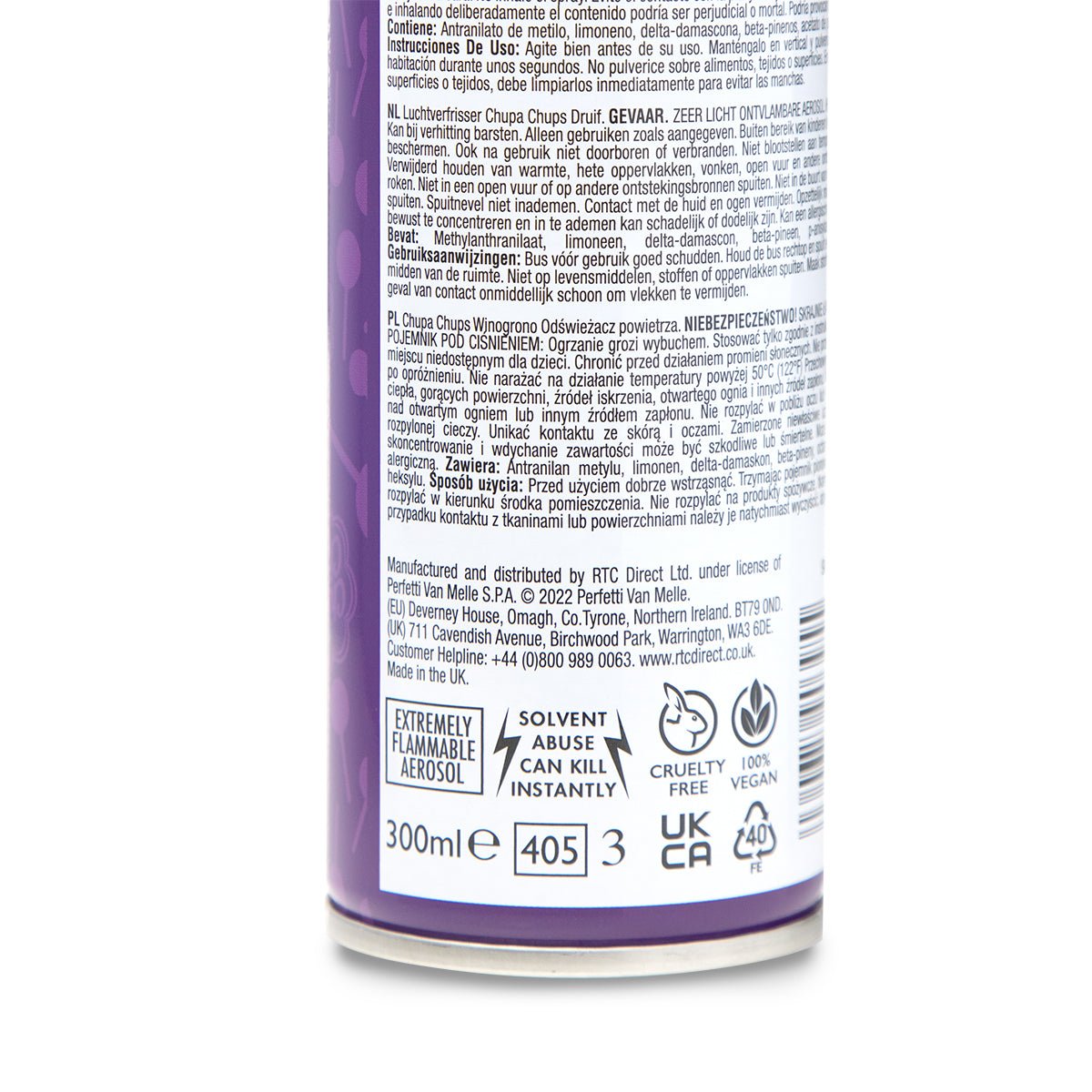 Chupa Chups 300ml Room Spray - Grape