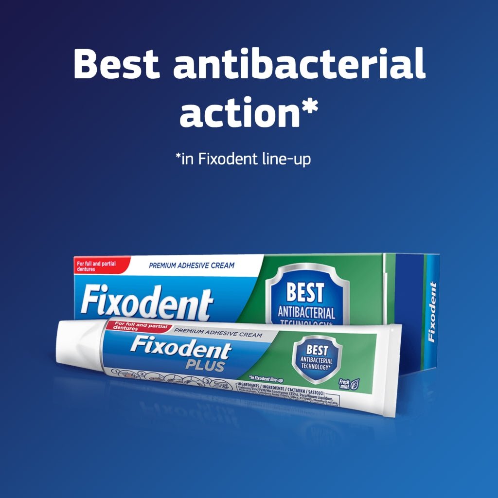 Fixodent Plus Denture Adhesive 40g Dual Protection