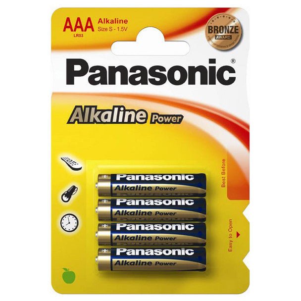 Panasonic Batteries alkaline Power AA 4s