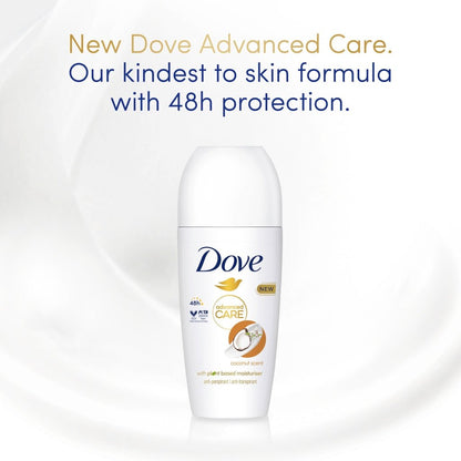 Dove Roll On Advanced Care 50ml Coconut