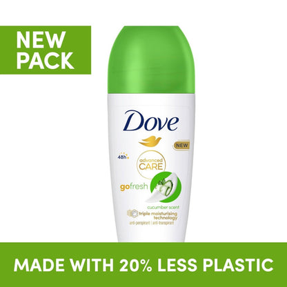 Dove Roll On Advanced Care 50ml Cucumber/Green Tea